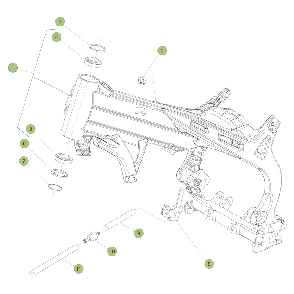 Beta EVO290 11 Rahmen/Ausleger