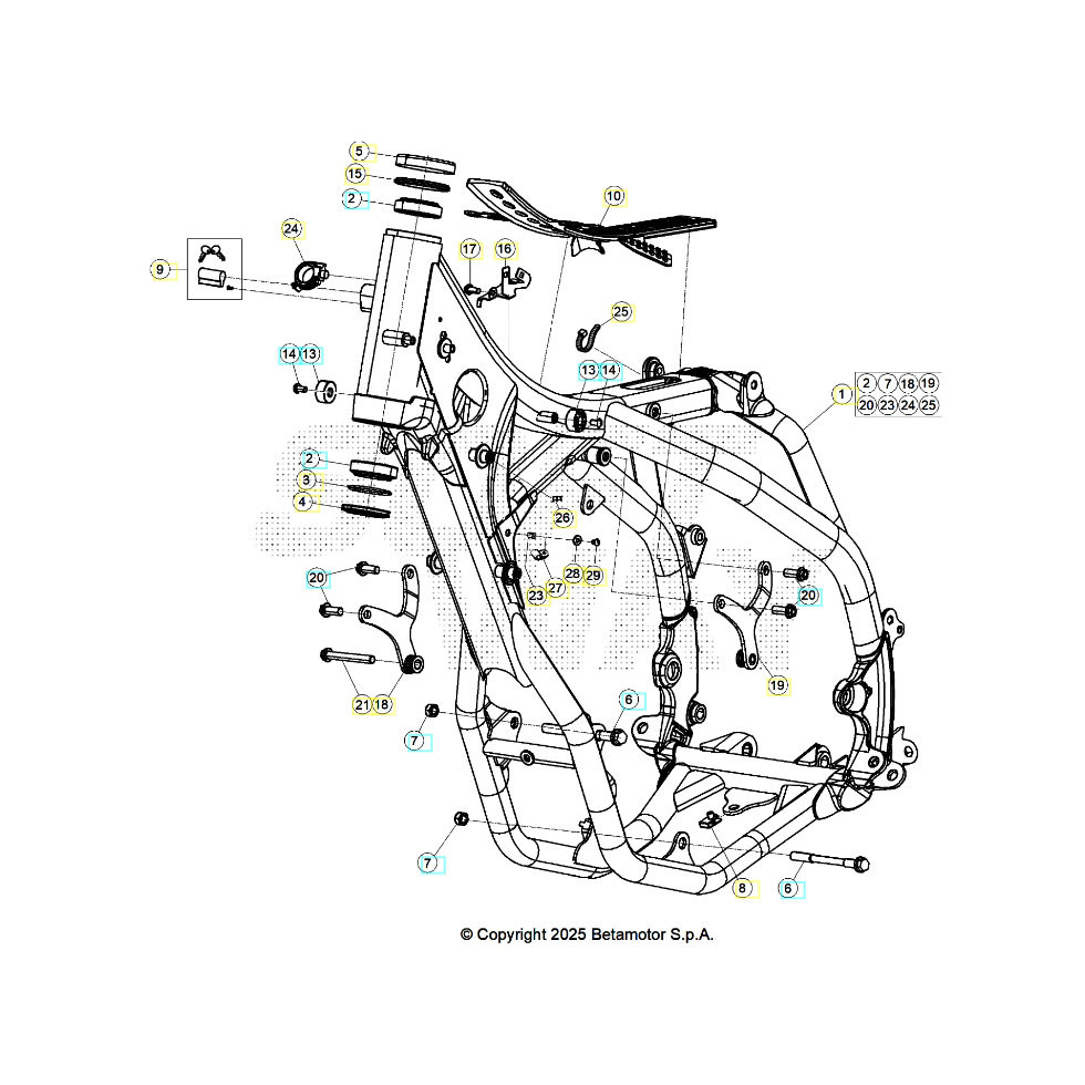 Beta RR430 26 Rahmen/Ausleger