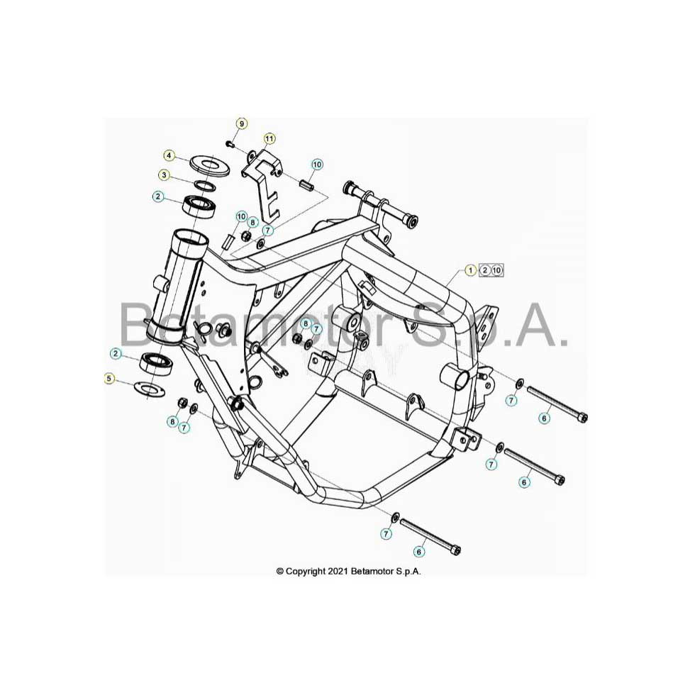 Beta RR50 Sport 24 Rahmen/Ausleger