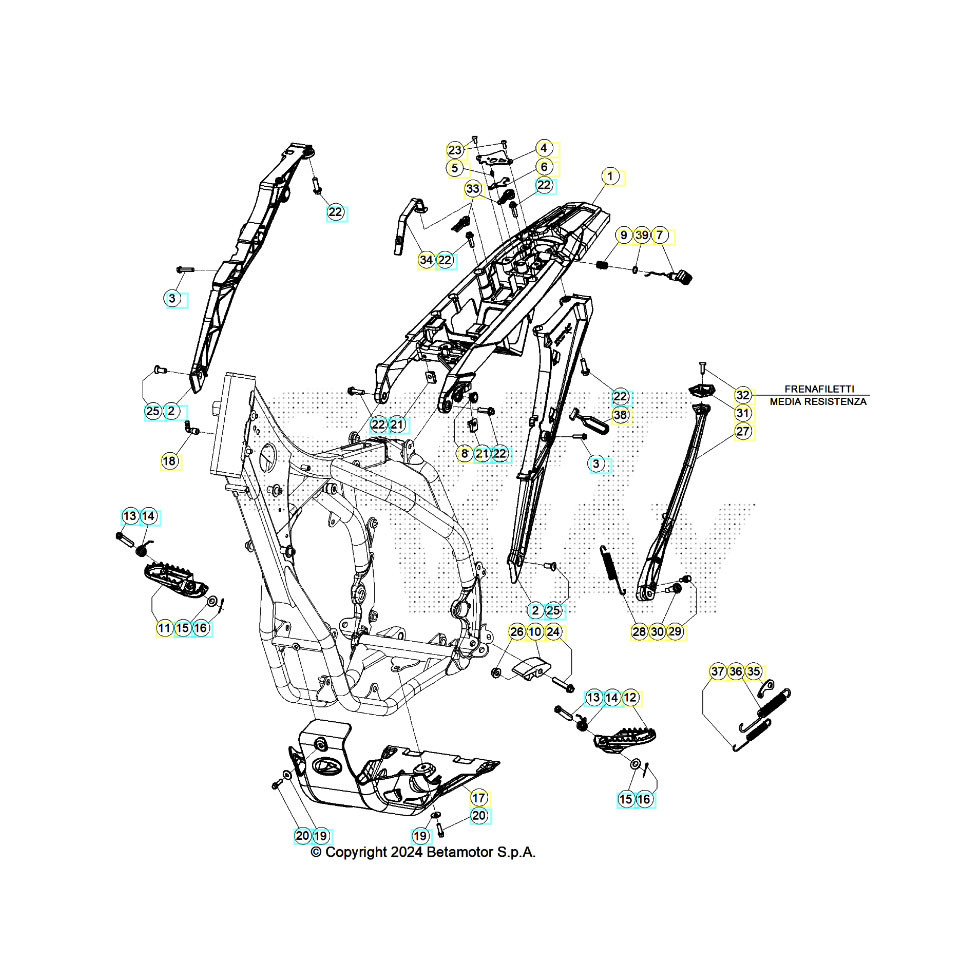 Beta RR480 26 Rahmen/Zubehör