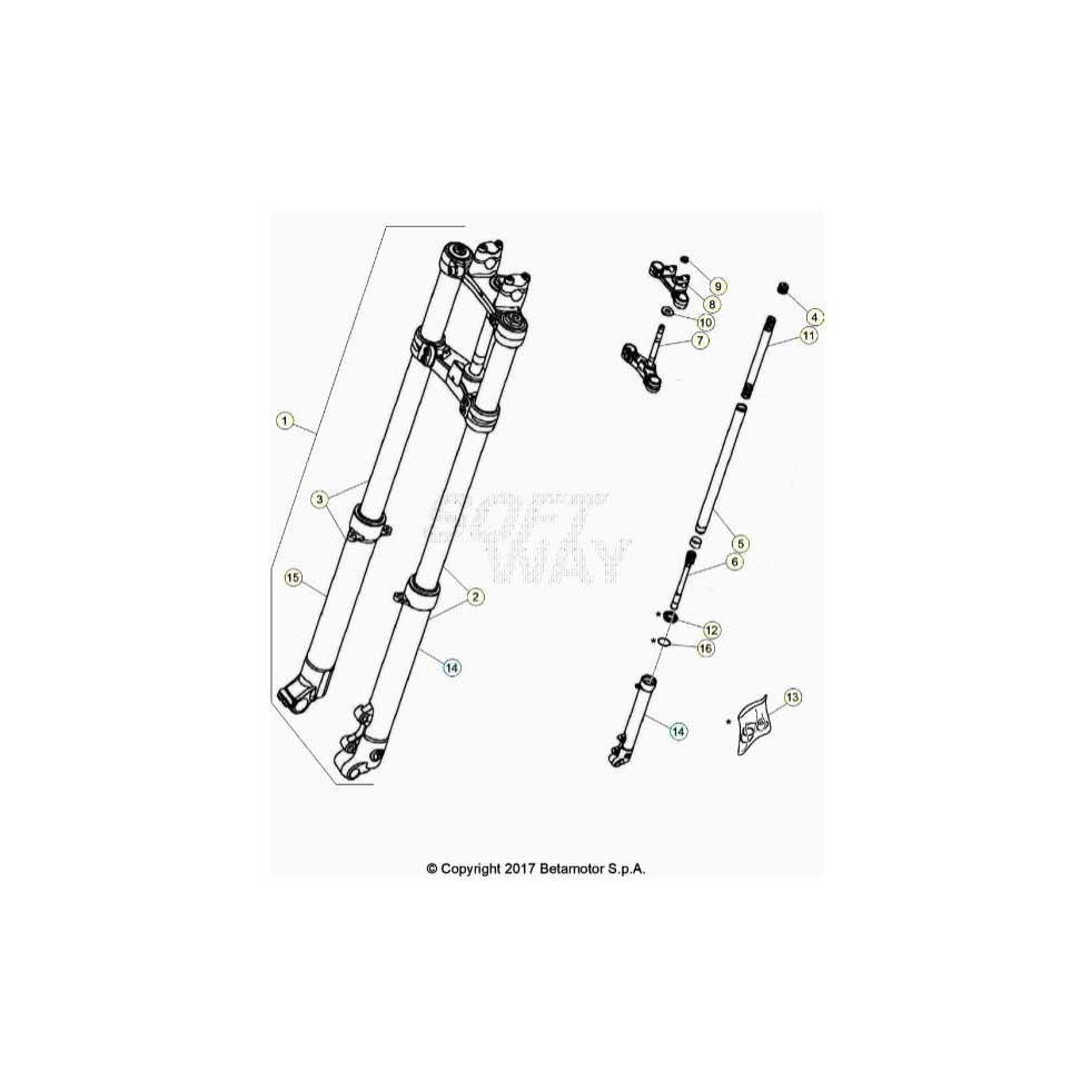 Beta EVO80 Junior 24 Gabel