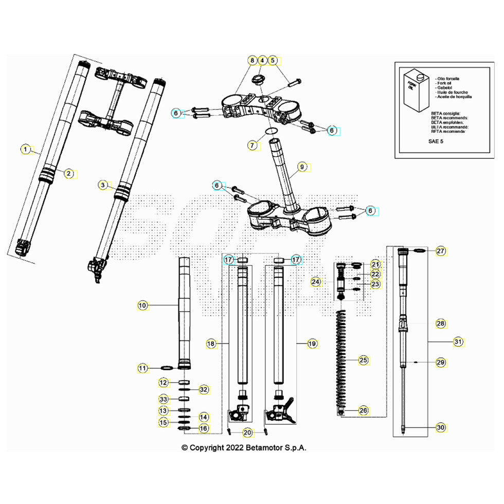 Beta RX450 26 Gabel