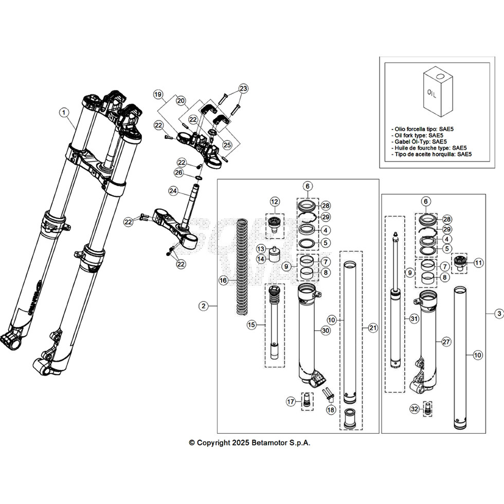 Beta SINCRO125 26 Gabel