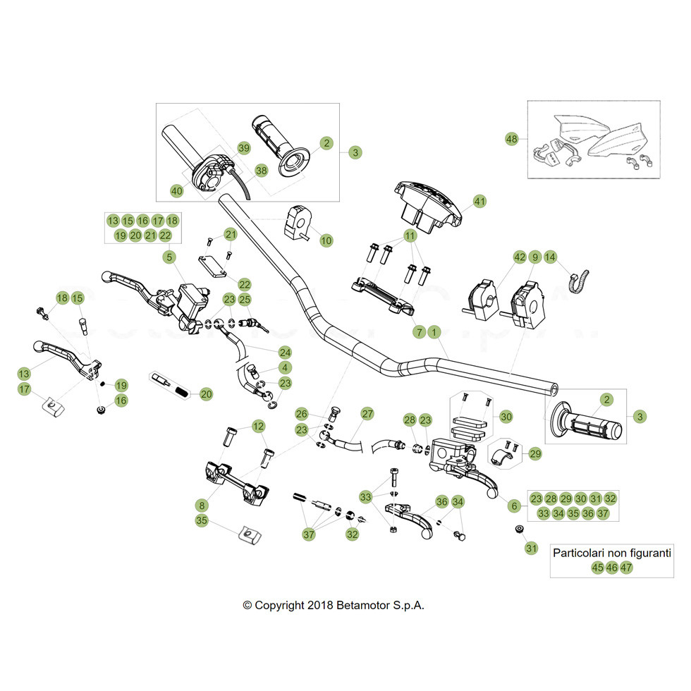 Beta RR250RC 19 Lenker/Armaturen