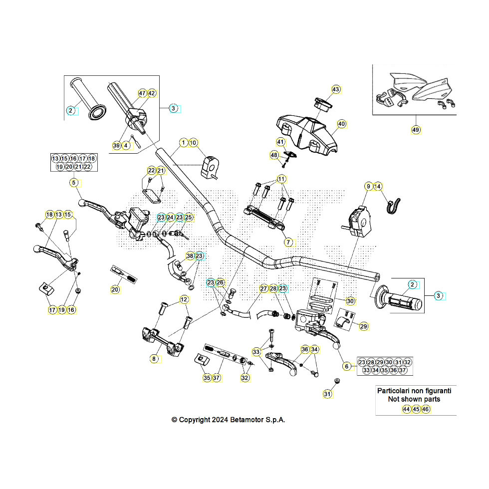 Beta RR350RC 25 4T Lenker/Amaturen