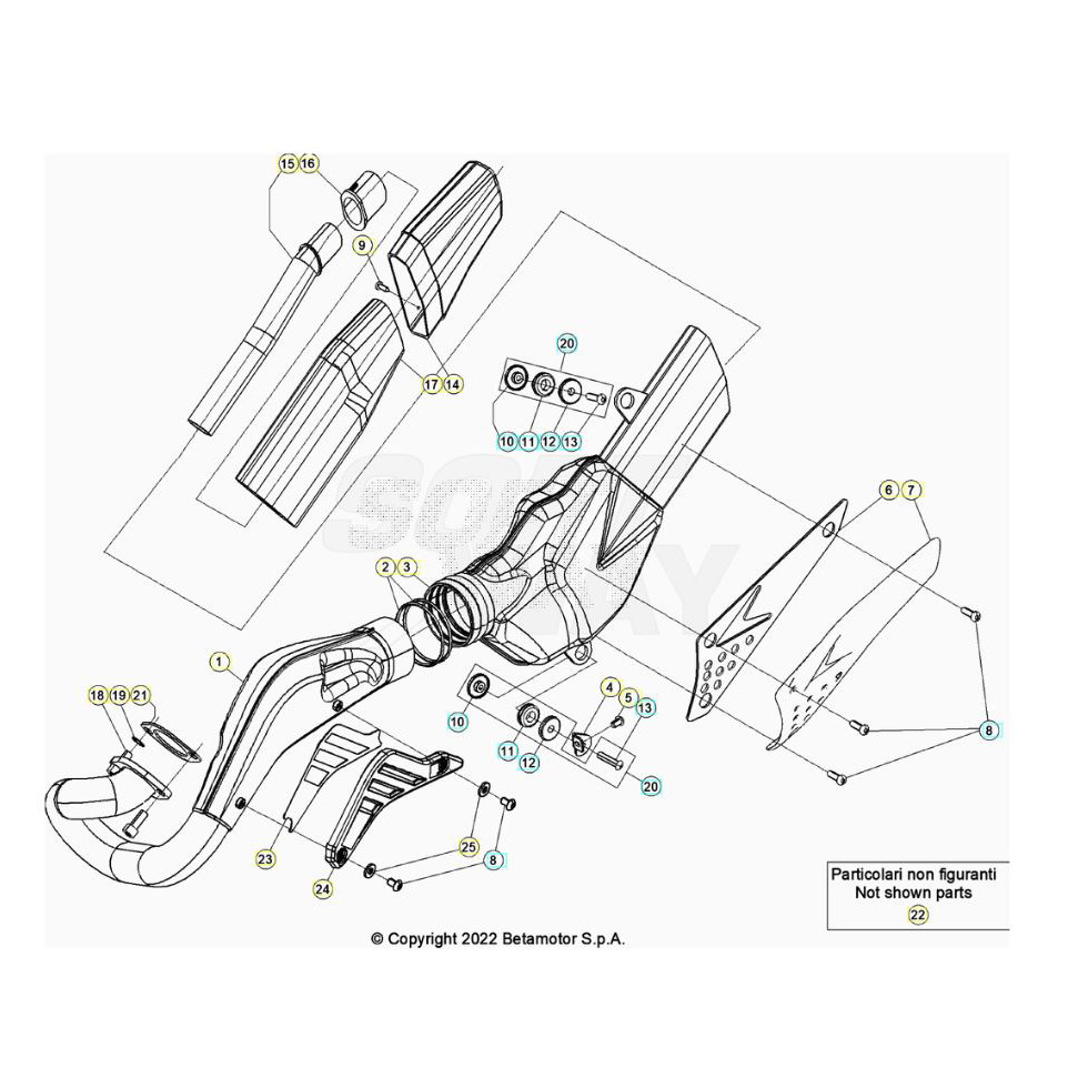 Beta EVO300 Factory 24 Auspuffsystem