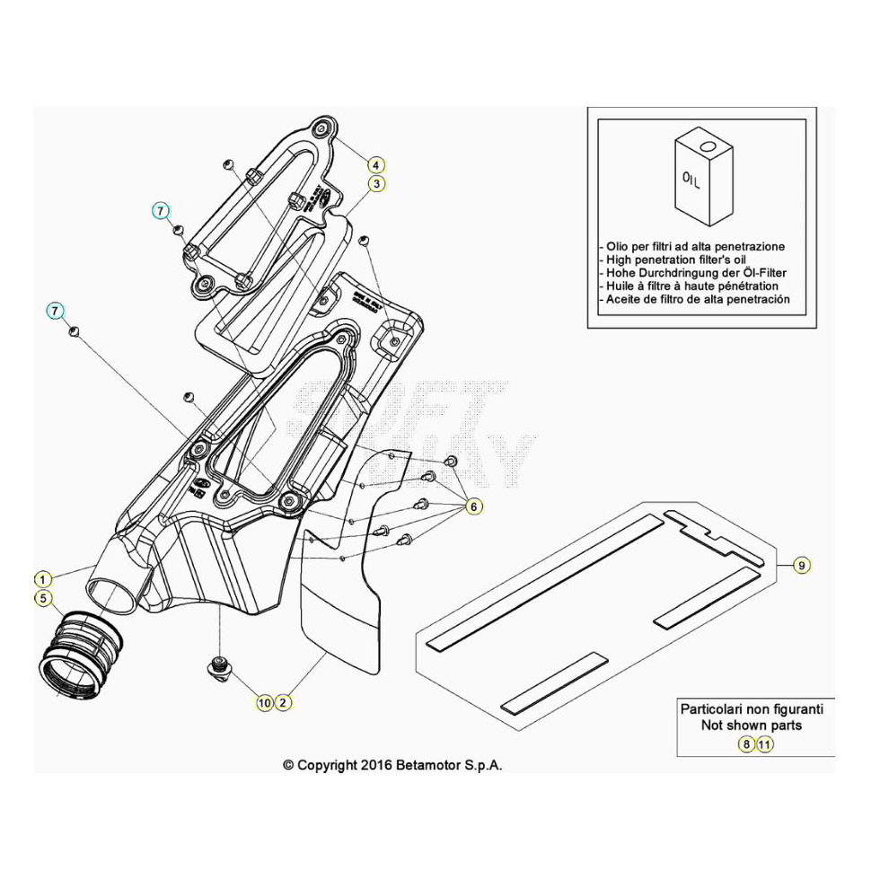 Beta EVO250 25 Luftfilterkasten