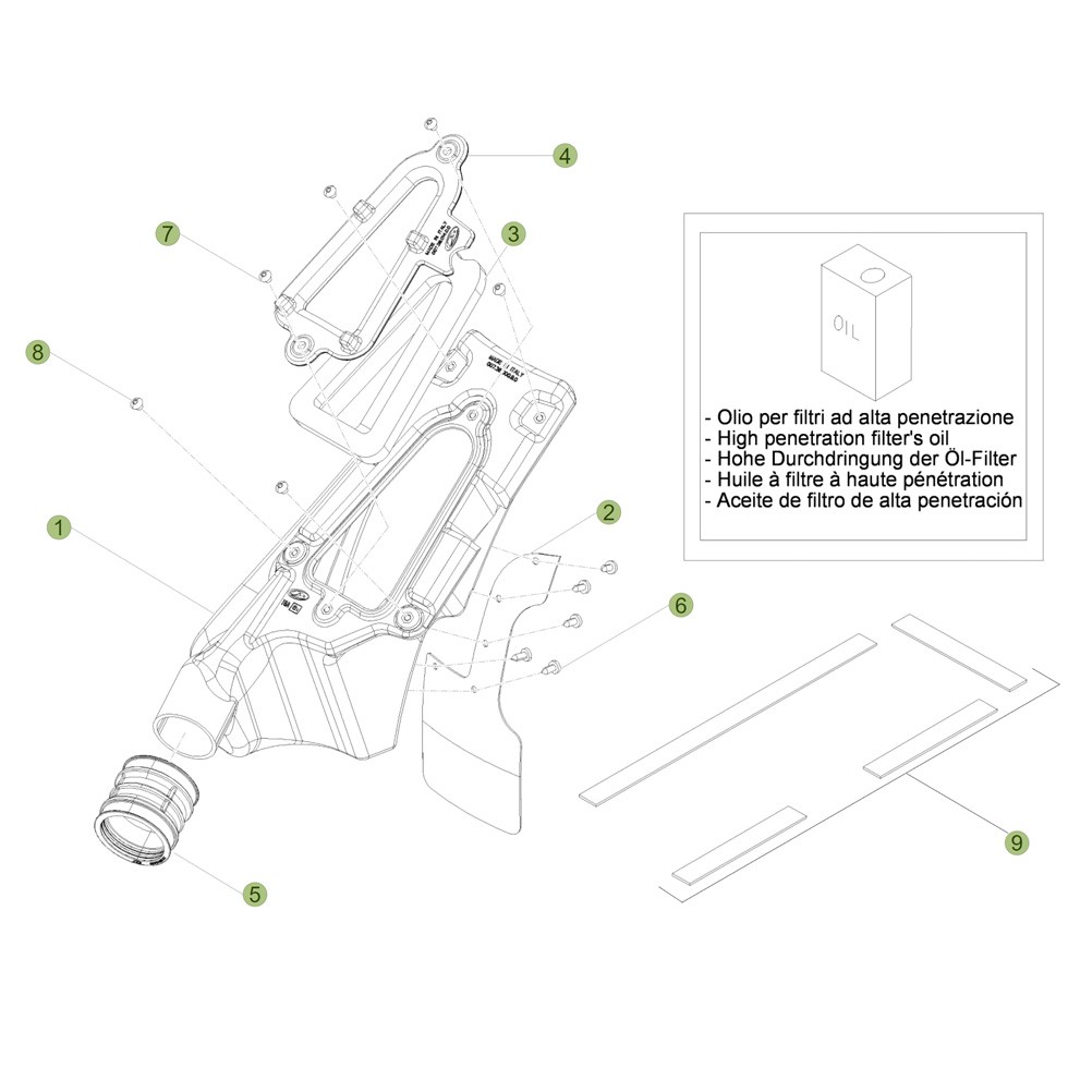 Beta EVO290 09 Luftfilterkasten