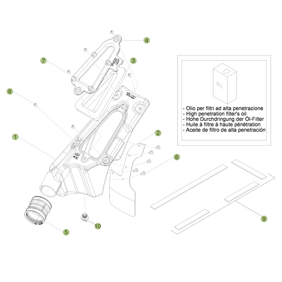 Beta EVO290 11 Luftfilterkasten