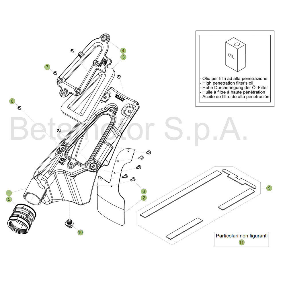 Beta EVO300 SS 19 Luftfilterkasten