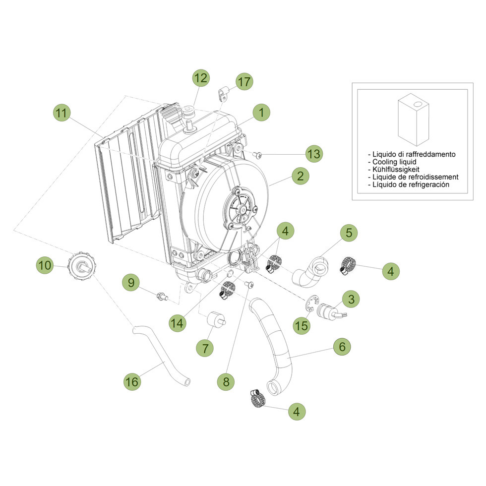 Beta EVO300 SS 19 Kühlsystem