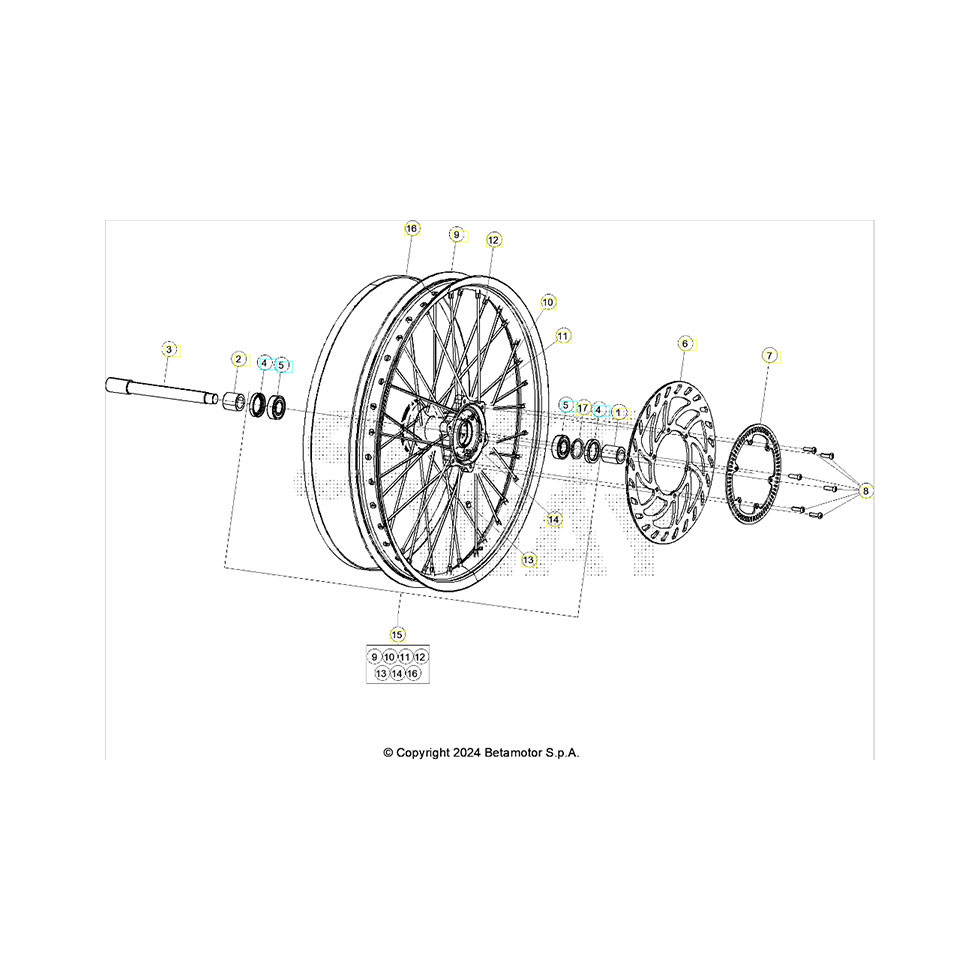 Beta Alp 4.0 350 24 Vorderrad