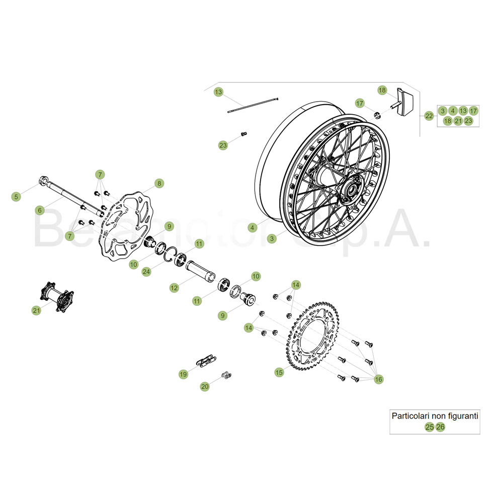 Beta RR125RC 19 Hinterrad