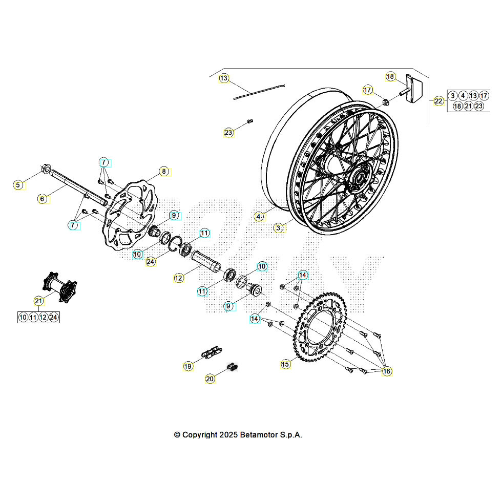 Beta RR300RC 26 Hinterrad