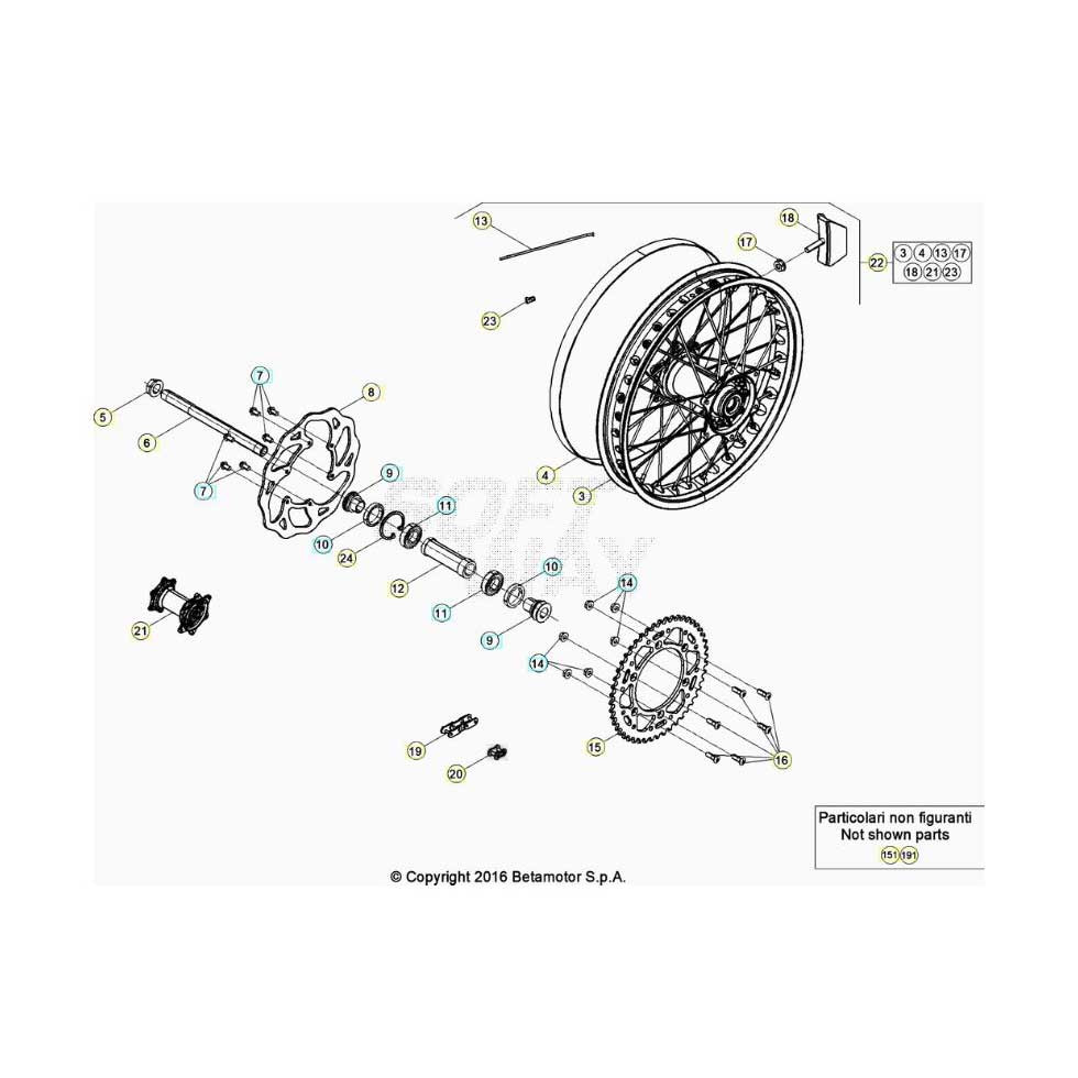 Beta RR480 25 Hinterrad