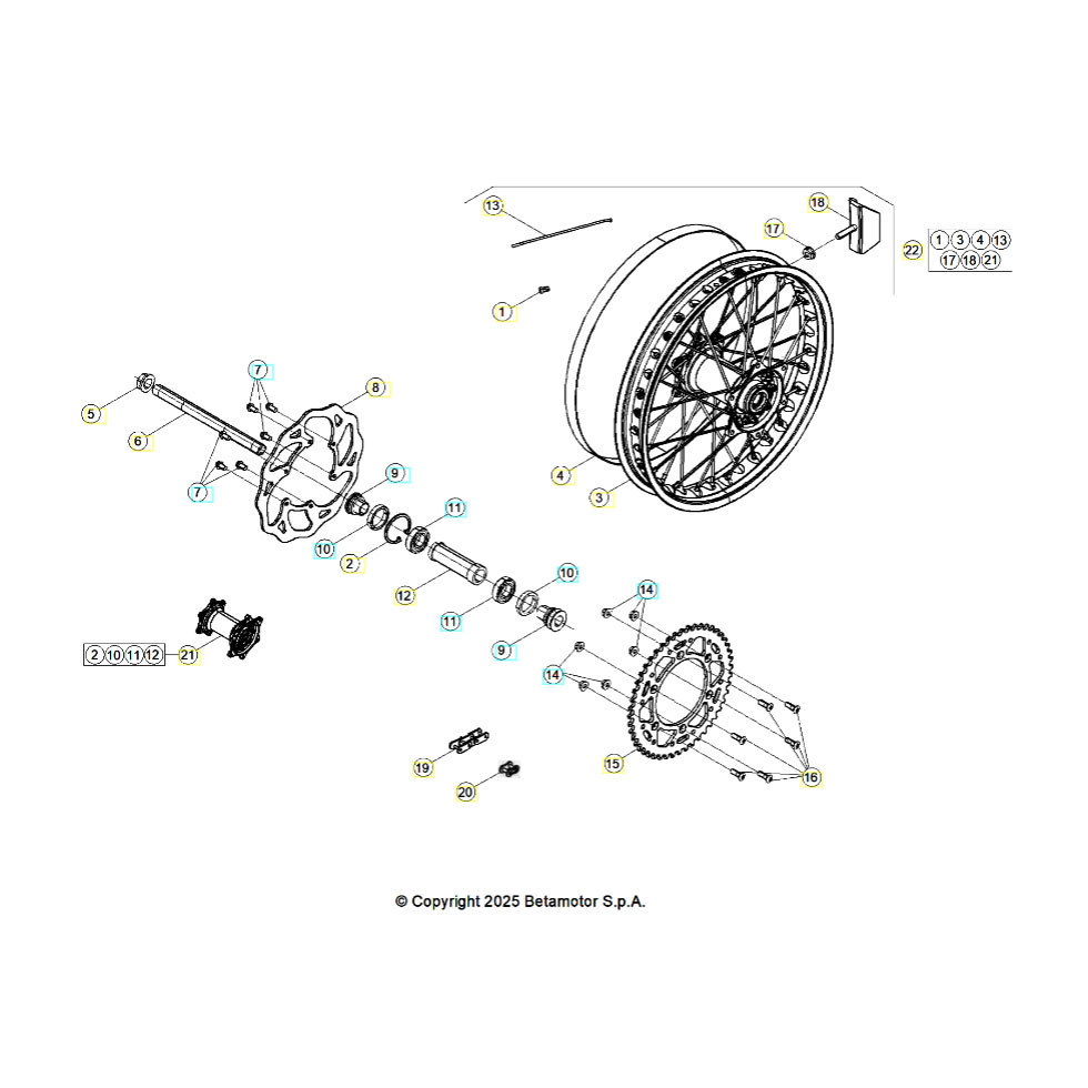Beta RX450 26 Hinterrad