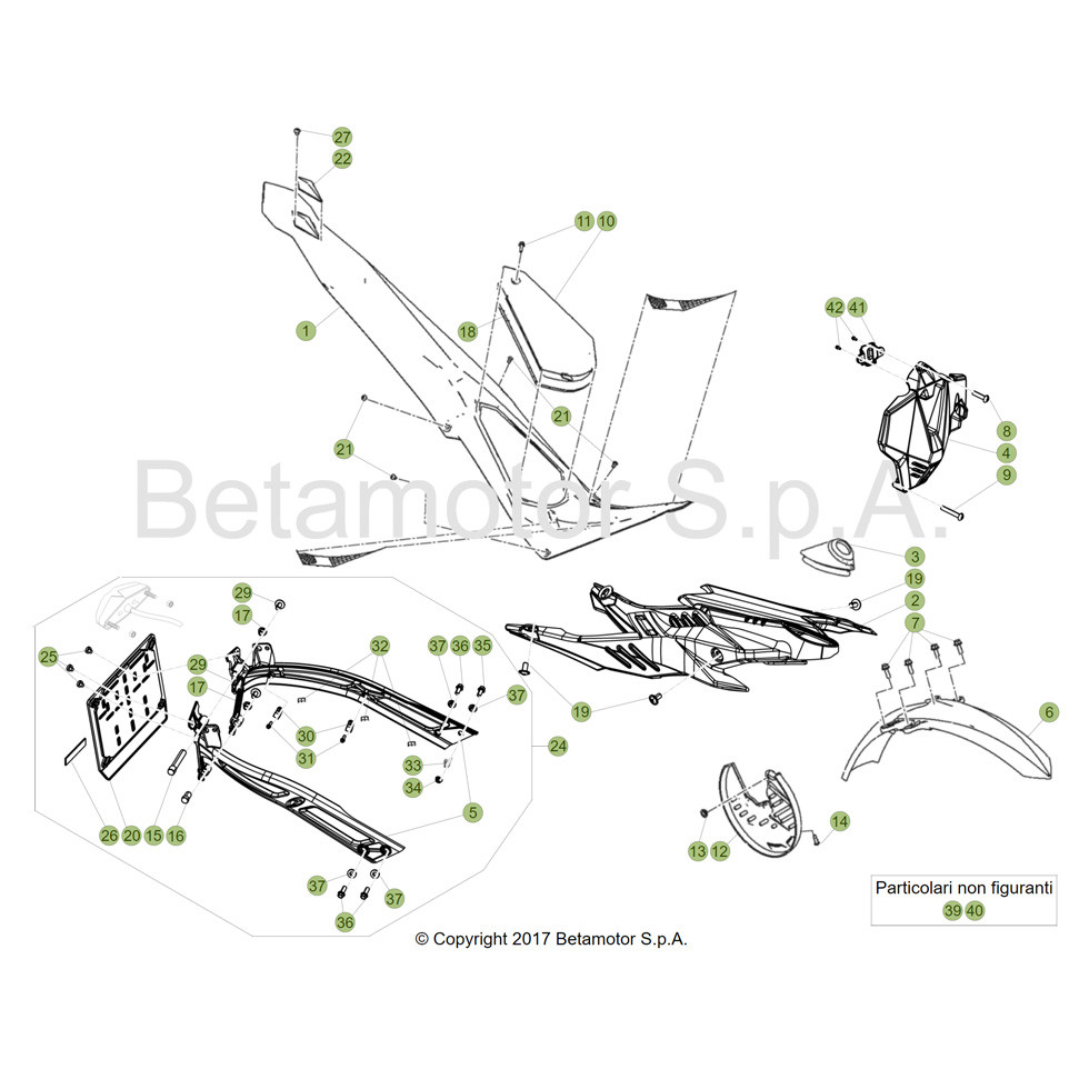Beta EVO250 19 Verkleidung/Sitzbank/Tank 1
