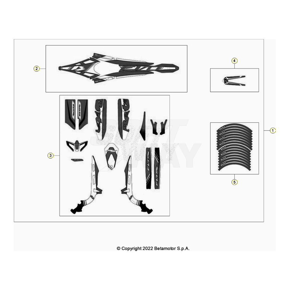 Beta EVO300 SS 24 Verkleidung/Sitzbank/Tank 2