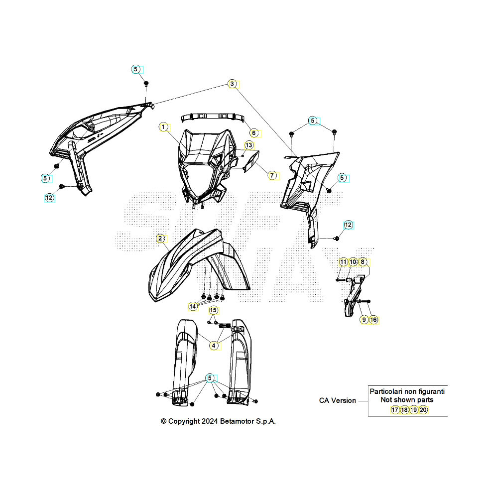 Beta RR250RC 26 Verkleidung/Sitzbank/Tank 2
