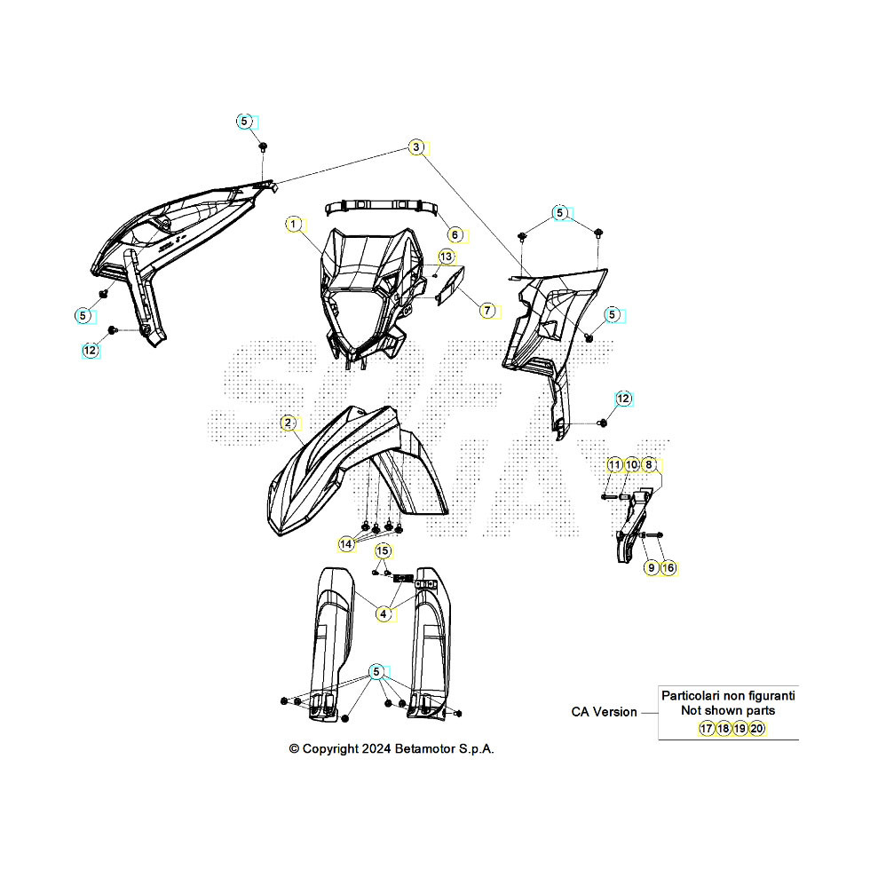Beta RR300RC 26 Verkleidung/Sitzbank/Tank 2