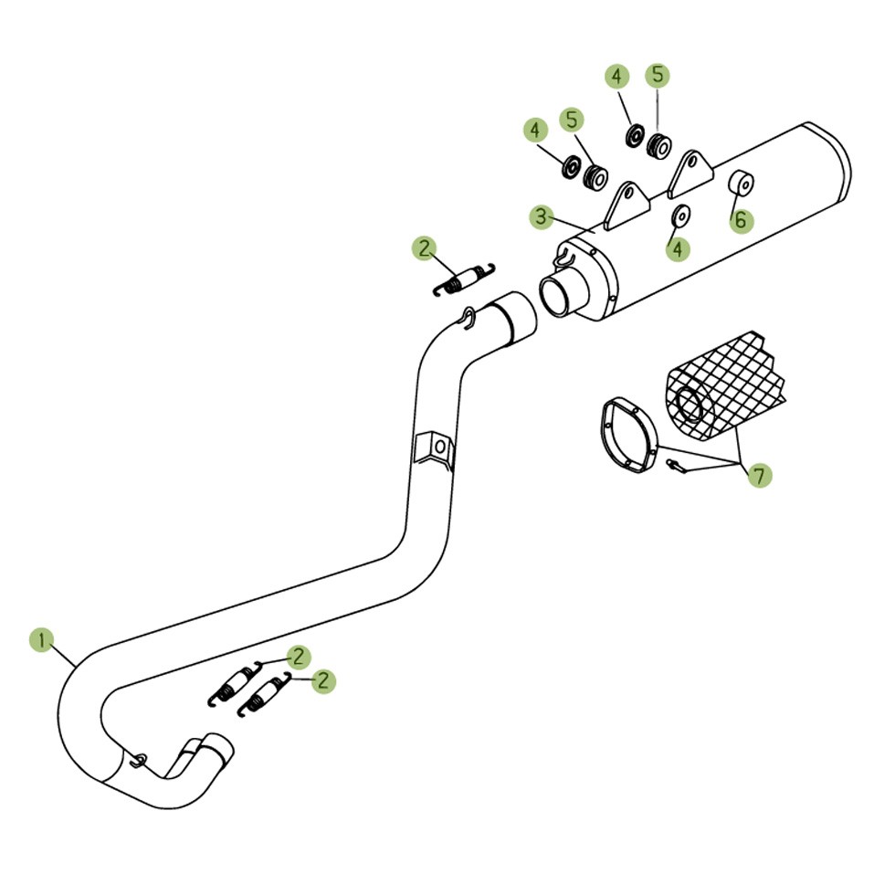 Beta RR450 08 Auspuffsystem