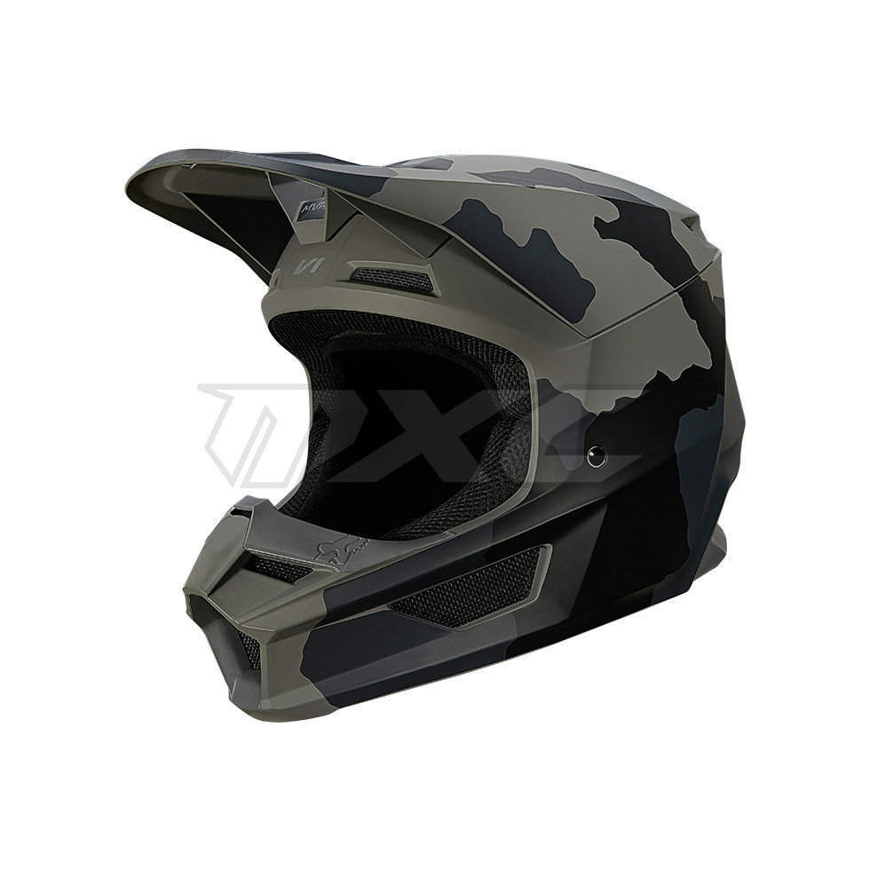 FOX Youth V1 Trev Helmet black camo YM