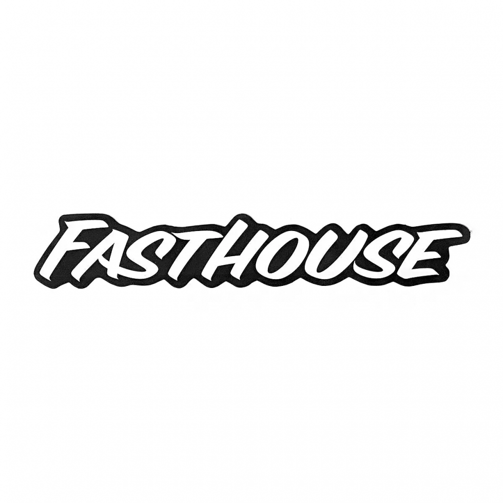 Fasthouse Black Logo Sticker 6"