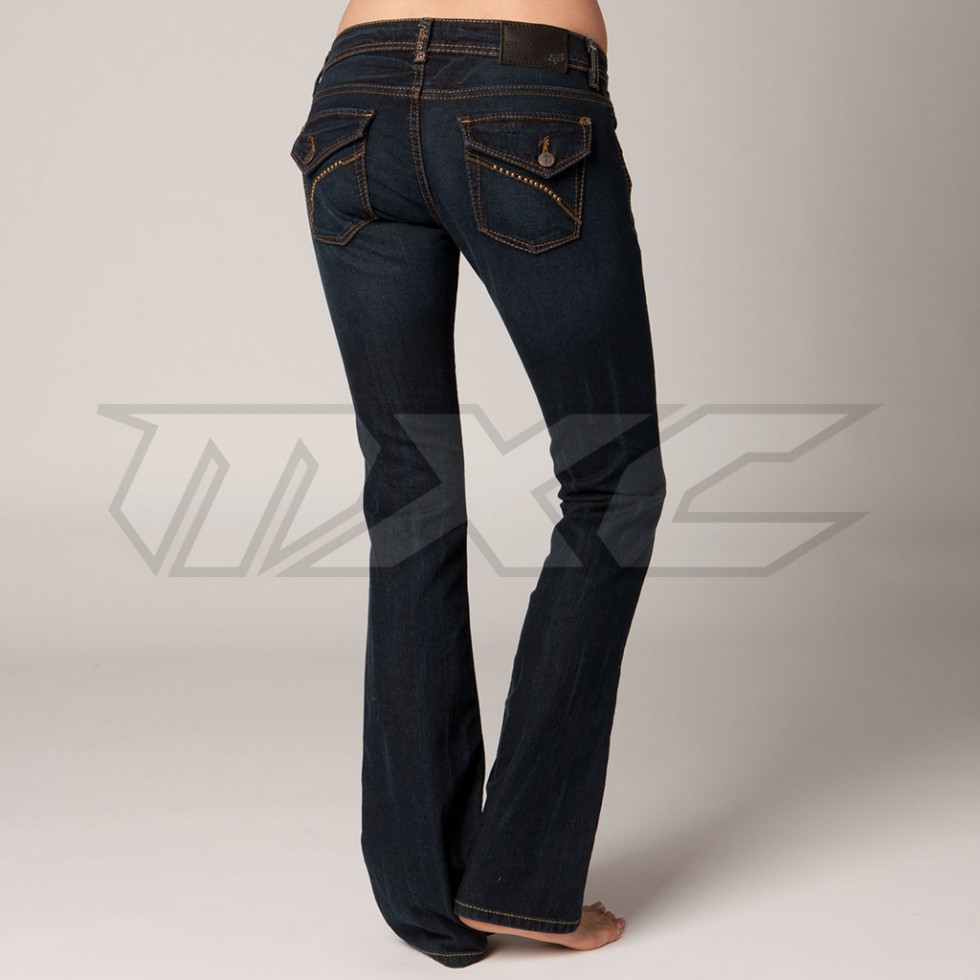 FOX Girls Smokin Bootcut Jean slate blue S