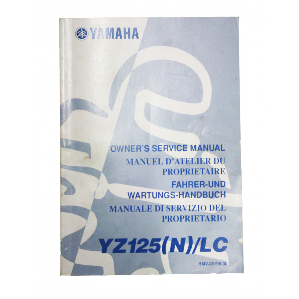 Yamaha YZ125 2001 Bedienungsanleitung deutsch / englisch / italienisch / französisch / gebraucht