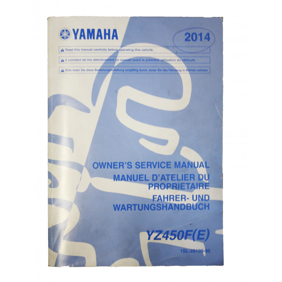 Yamaha YZF450 2014 Bedienungsanleitung deutsch / englisch / französisch / gebraucht