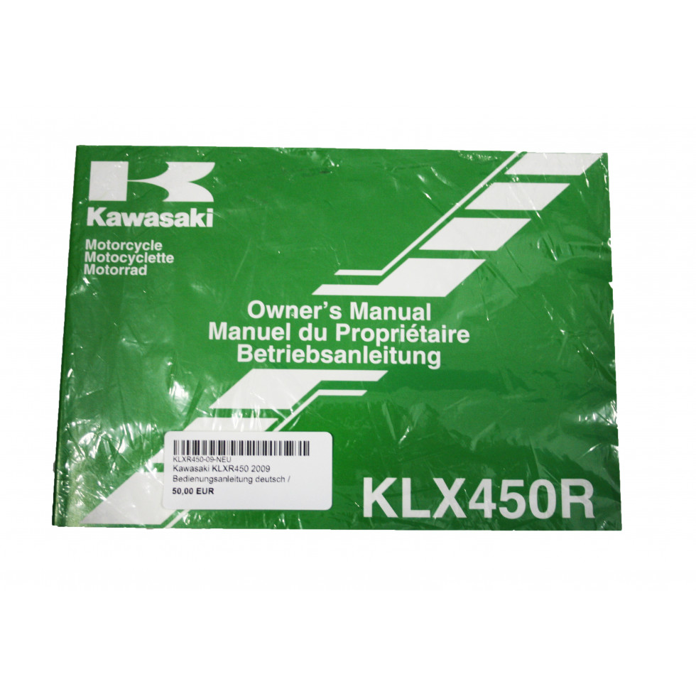 Kawasaki KLXR450 2009 Bedienungsanleitung deutsch / englisch / französisch / neu