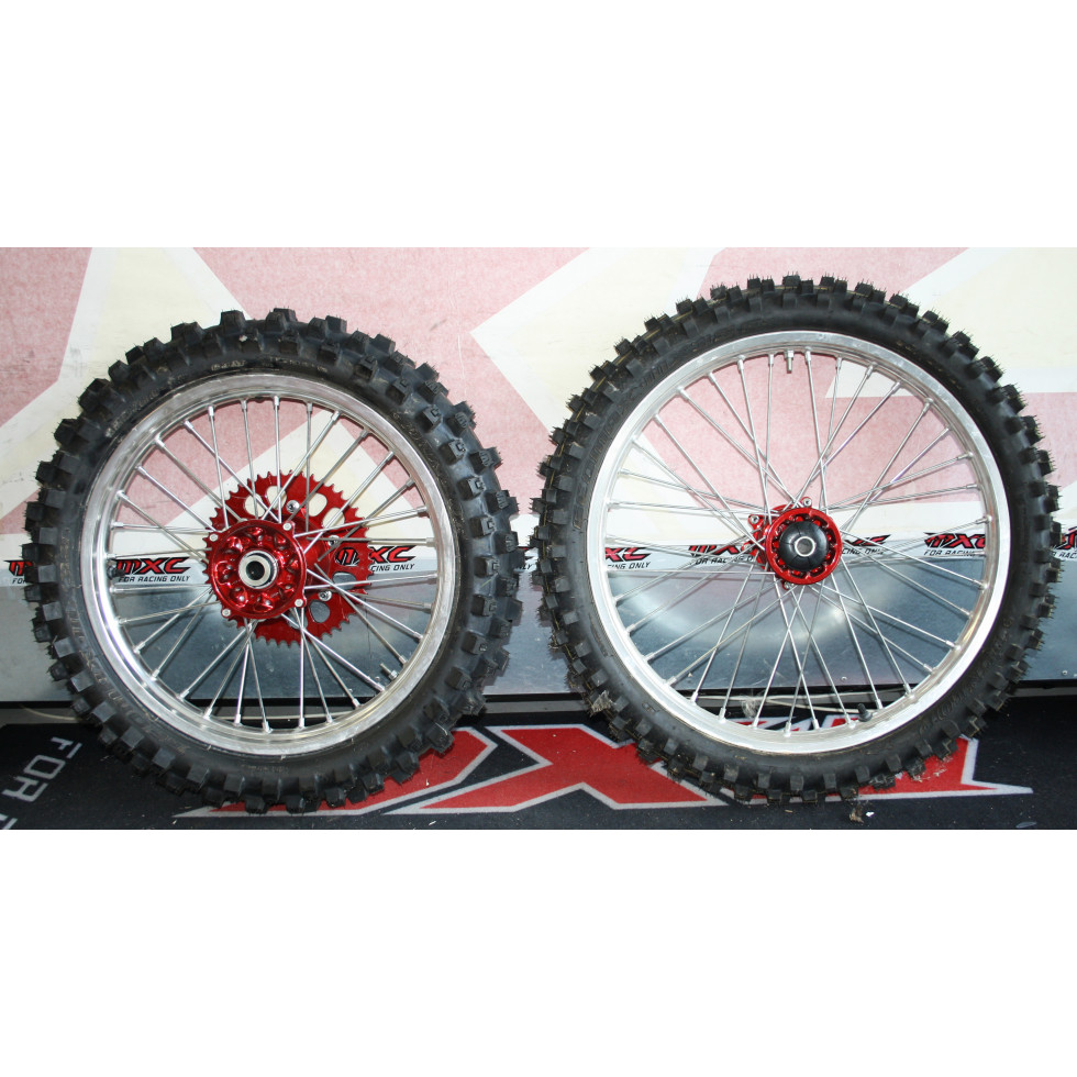 Honda Radsatz komplett Nabe rot NEU CRF250 14-19/CRF450 13-19 aus CRF250 18