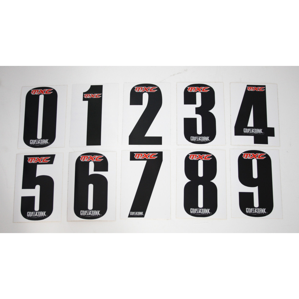 MXC Startnummer 15 cm