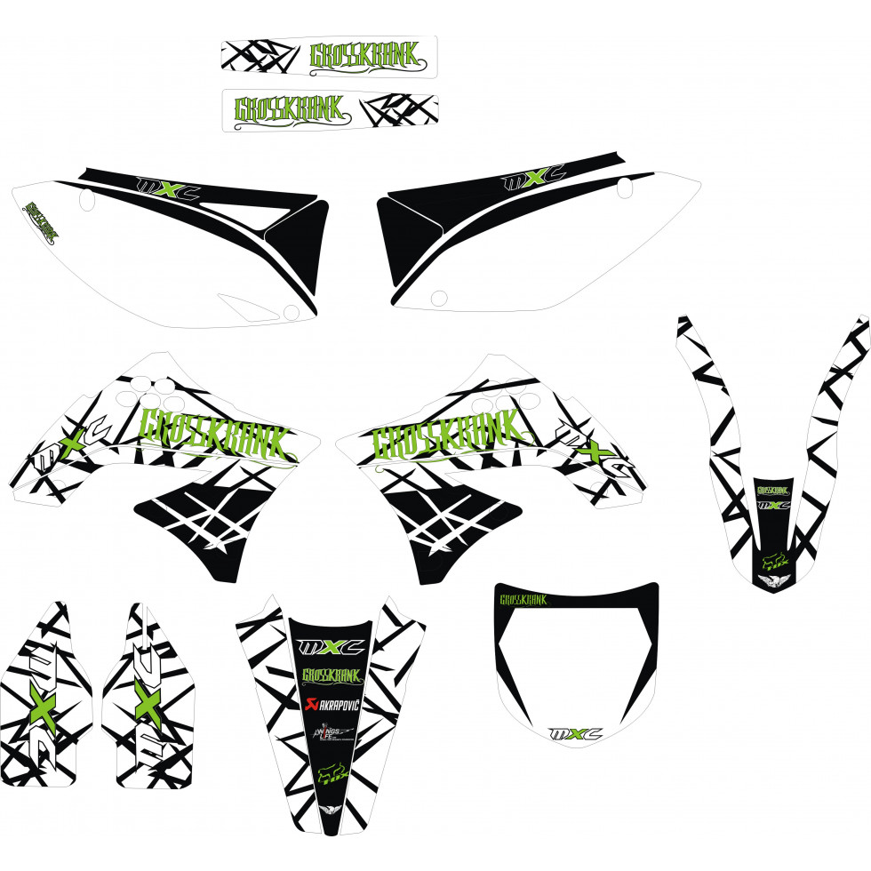 MXC Graphic Kit Team Green /YZ125 02- /YZ250 02-