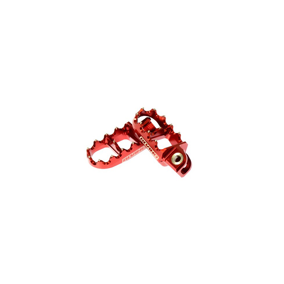 Boano Aluminium Fußrasten ERGAL rot Beta RR 10-
