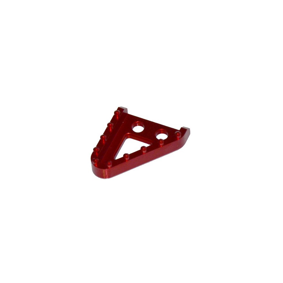 Small tip for brake pedal CNC ergal RED