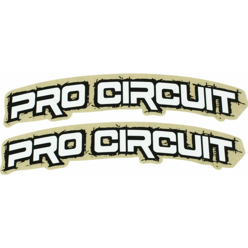 Pro Circuit Schutzblech-Aufkleber FENDER DECAL Retro 