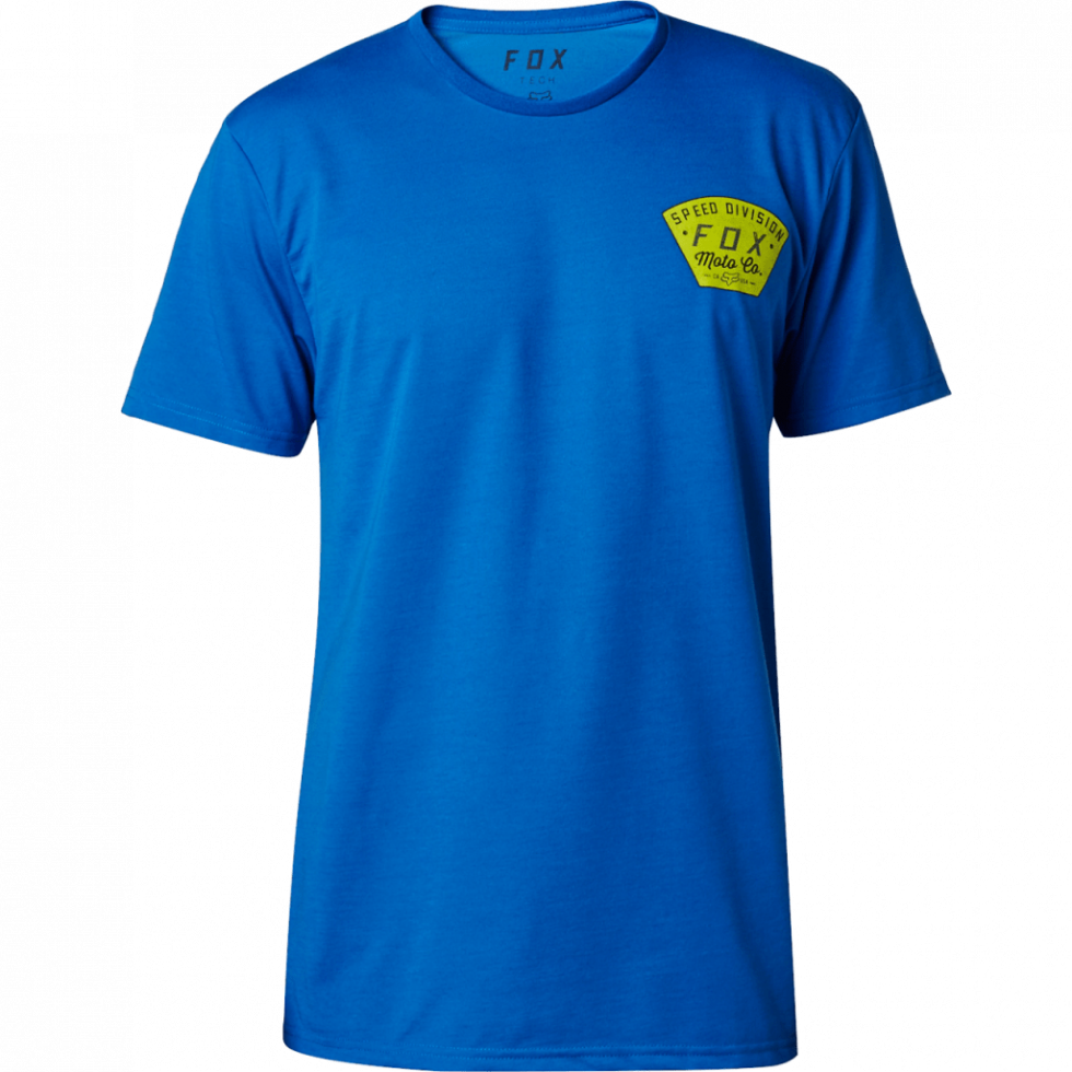 Fox Seek And Construct SS Tech Tee dusty blue S