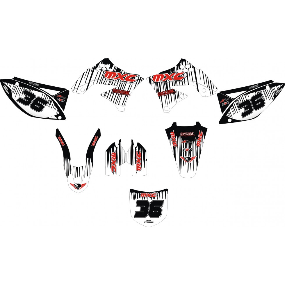 MXC Graphic Kit Factory black bloody YZF250 10-13