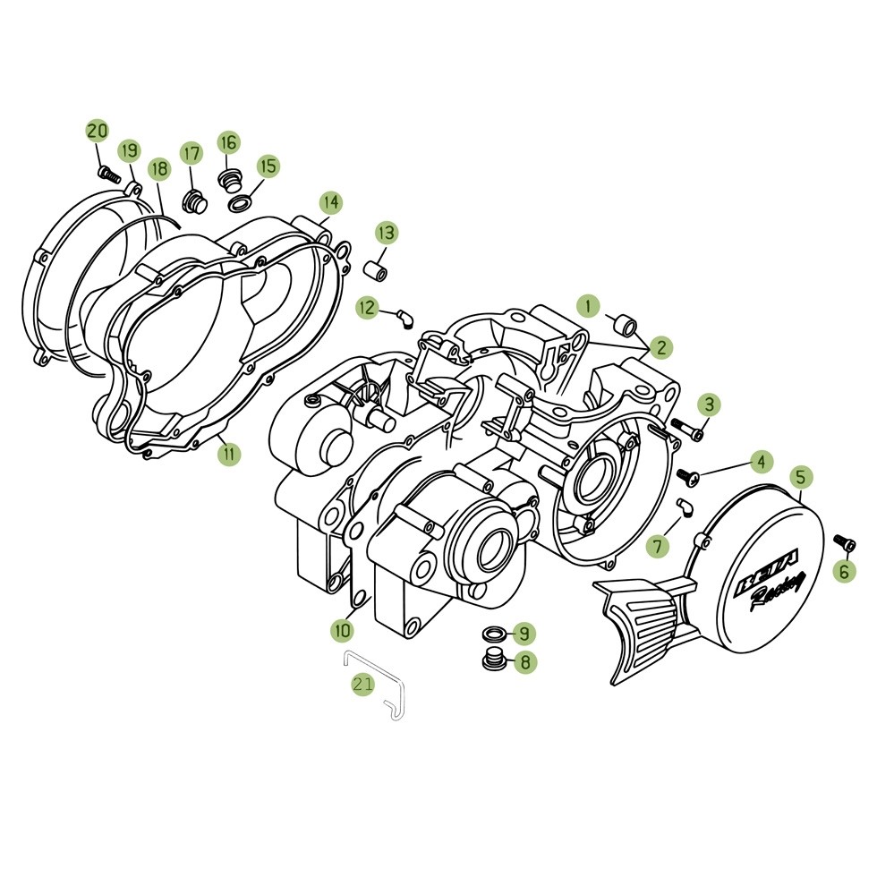 Beta REV3 250 08 Motorgehäuse