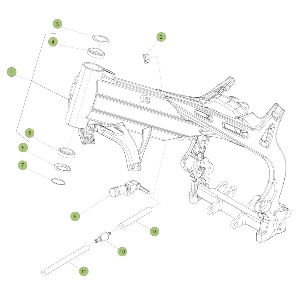 Beta EVO250 4T 10 Rahmen/Ausleger