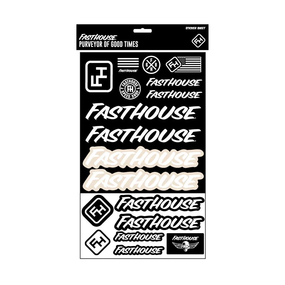 Fasthouse FH B&W Sticker Sheet