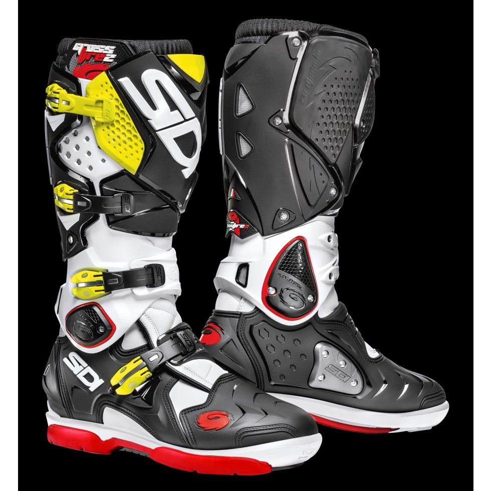 Sidi Crossfire Supermoto white black fluor 46